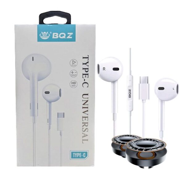 BQZ Type-C Universal Built-in HD Voice Earphone Handfree