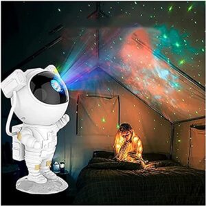 Kids Star Projector Night Light with Remote Control 360°Adjustable Design Astronaut Nebula Galaxy Lighting for Children Adults