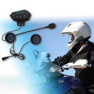 BT12 Motorcycle Helmet Headset Wireless Bluetooth Handsfree Headset Stereo Music Speaker Waterproof Support Automatic motocross