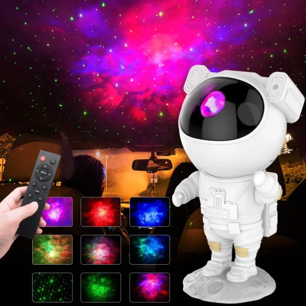 Kids Star Projector Night Light with Remote Control Adjustable Design Astronaut Nebula Galaxy Lighting - Image 3