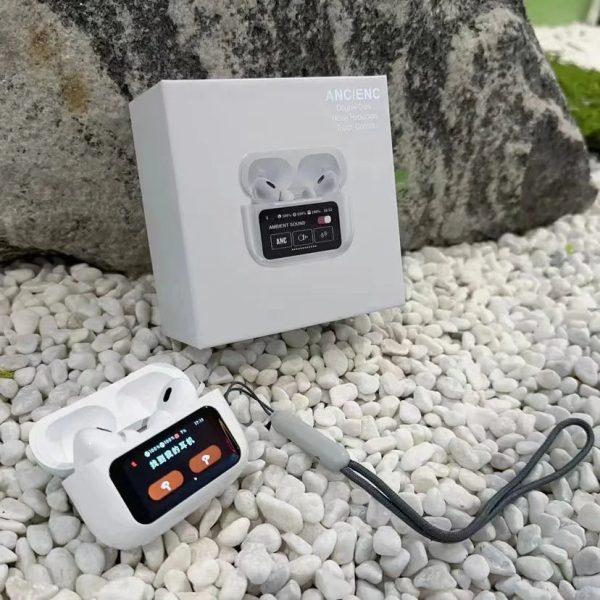 A9 Pro Airpods ANC/ENC Touch Screen Wireless Earbuds - Image 3