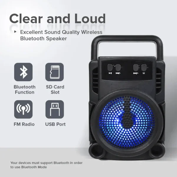 High-quality Professional Speaker (KTS-1360) with durabile material - Strong & Stereo Sound - Black