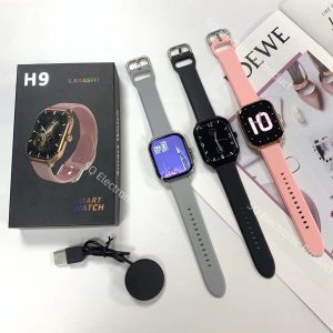 9 MAX Smartwatch Display/Bluetooth Calling Smart Watch with Wireless Charging, Sports Mode, Health Mode & Sleep Monitoring (Black) Free Adapter (Pink)